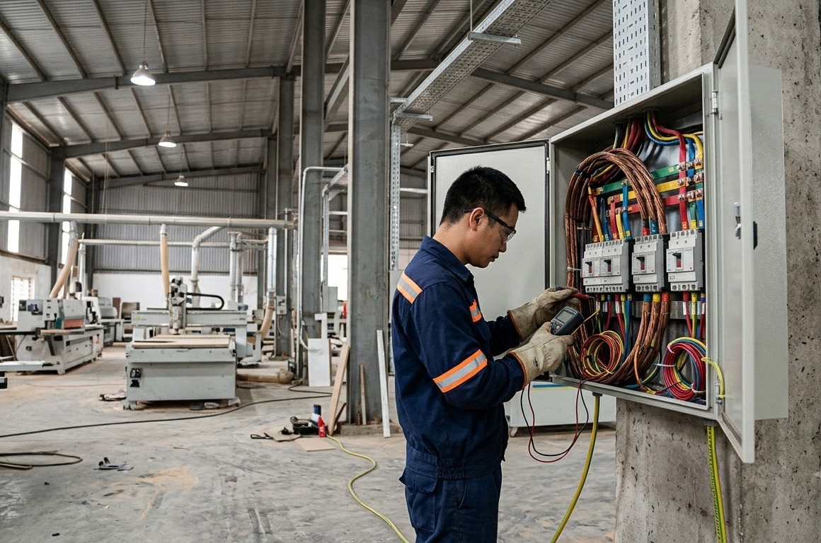Các bước kỹ thuật trong quy trình thủ tục mở xưởng mộc