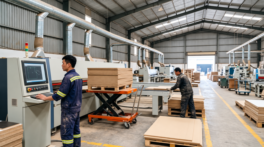 chi phí mở xưởng mộc tổ hợp tự động hóa máy cnc nesting